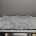 Dog Beds for Large Size Dogs Machine-Washable Short Plush Pet Beds Warming Cozy Soft Bed for Dogs and Cat, Dark Grey
 35" x 23" ( Grey )