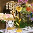 50th Anniversary Gold Gifts Golden Rose Romantic Gifts for Women Gold Table Decor Sweetheart Table Decorations Wedding Regalos para Mujer Gift for Girlfriend Wife Christmas Valentine's Day