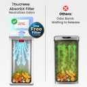 iTouchless 13 Gallon Sensor Kitchen Trash Can | Pet Lock Lid | Odor Filter
