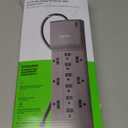 Belkin 12-Outlet Surge Protector Power Strip w/ 12 AC Outlets & 8ft Flat Plug, UL-Listed Heavy-Duty Extension Cord for Home, Office, Travel, Computer, Laptop, Charger - 3,940 Joules of Protection
