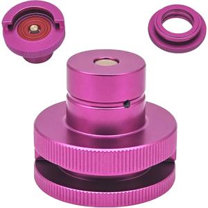 ZRDR Split CO2 Refill Quick Connect Adapter for Soda Makers, CO2 Canister Refill Connector Compatible with TR21-4 Male Thread, Purple, DUO ART TERRA GAIA Soda Machines