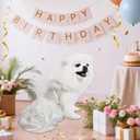 TONY HOBY Dog Party Dress, Dog Sundress with Sparkling White Petals, Pet Dress Clothes for Small Dogs (White, XL)