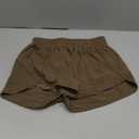 Womens Running Shorts Elastic High Waisted Shorts Workout Shorts Quick Dry Athletic Shorts Pants (Small, Coffee)