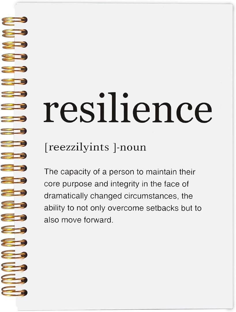 Inspirational Notebook,Inspirational Journal,Inspirational Journal for Women Men Writing,Resilience Spiral Notebook 8.35.5 Inch