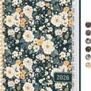 2026 Planner, Weekly and Monthly Calendar Planner for Women, Jan 2026 - Dec 2026, Hardcover Planning Agenda book with Tabs, Spiral Bound, Inner Pocket, Perfect for School Office Supplies, 6.3" x 8.5" - Classic Floral