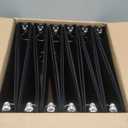 Cardinal Economy 3-Ring Binders, 1", Round Rings, Holds 225 Sheets, Clearvue Presentation View, Non-Stick, Black, Carton of 12
