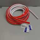 1/2 Inch Flexible Quarter Round Molding, 9.8Ft Trim Molding with Self Adhesive for Wall Tile Edge Floor Corner, Staircase Cabinet Tub (White)