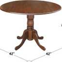 International Concepts 42" Round Dual Drop Leaf Pedestal Table, unspecified