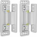 Hidden Door Hinges 2pack Ultra-Thin Concealed Hinge for Secret Door Invisible Hinge Adjustable Silent and Smooth Hidden Hinges for Doors