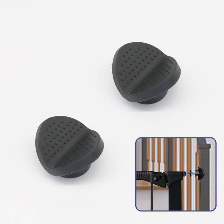 Baby Gate Banister Adapter Kit (2 Pack) Universal Hardware for Pressure Mounted Dog Gate for Stairs Banister to Wall Baby Gate Hardware Stair Gate, Black