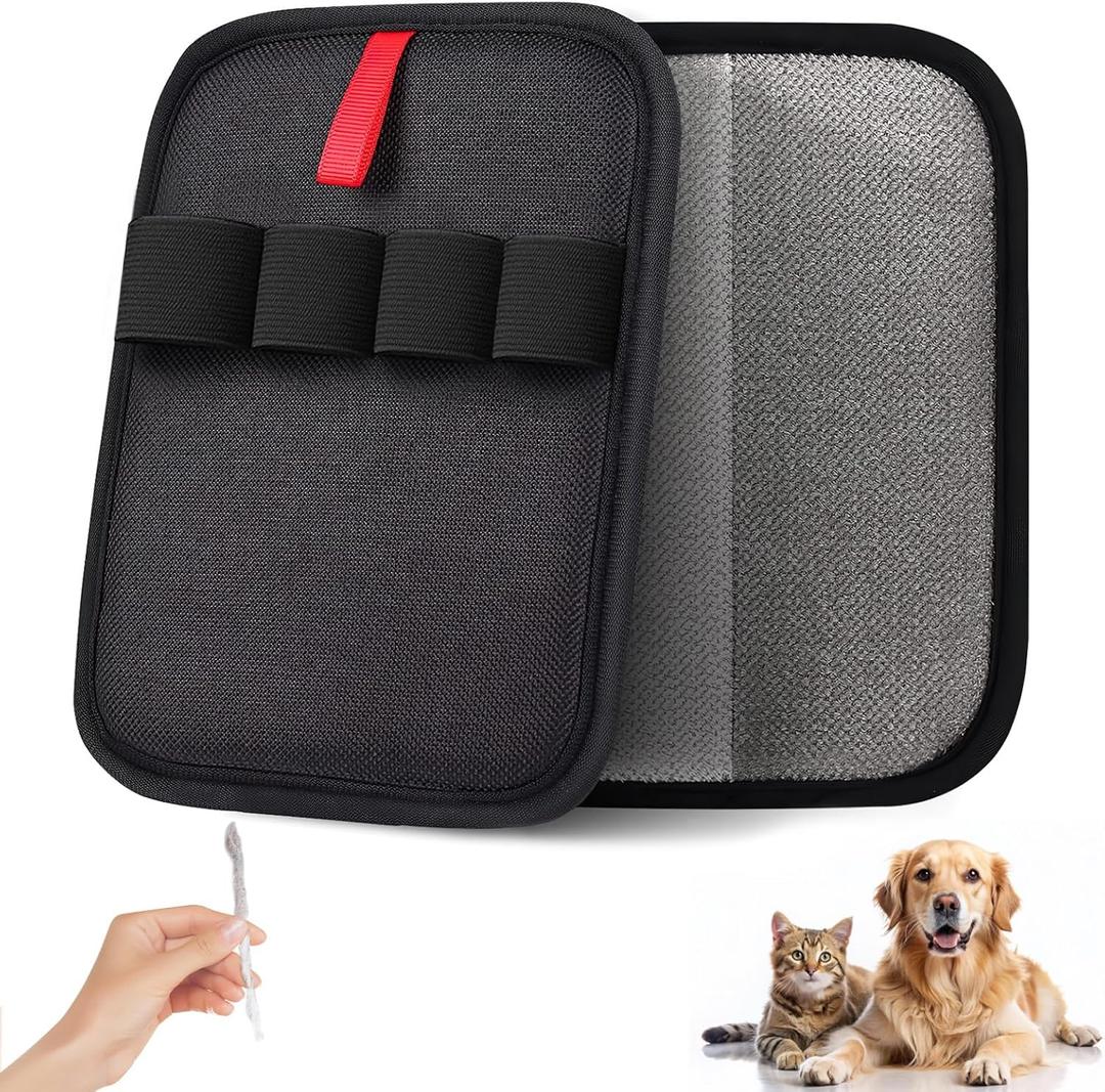 Oplope Pet Hair Removal Glove for Cats & Dogs – Upgraded Four-Finger Electrostatic Fur Remover, Reusable Magic Brush Pet Hair Remover for Laundry, Sofa, Carpet & Car Seat