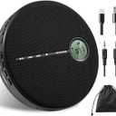 Gelielim Portable CD Player Bluetooth, Personal Discman CD Player for Car & Home,Small Fabric Music Player with Anti-Skip Protection, A-B Repeat,10 Speeds,Stereo Speakers,Supports CD/AUX/USB, Black