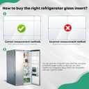 Refrigerator Crisper Glass Shelf Replacement 240350608 AP2115928 Compatible with Fri-gidaire Ken-more Cro-sley Refrigerator Crisper Shelf Insert - 24" x 15.5" x 1/8" in Tempered Glass by Fetechmate
