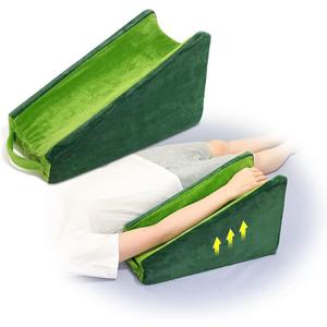 Zelen Arm Wedge Elevation Pillow Post Surgery Wrist Arm Tunnel Pillow Elevating Arm Support Elbow Pillow for Sleeping Adults Arm Rest Foam Medical Wedge Pillow Elevated Broken Arm Elevator (Dark Green and Light Green) Zelen Arm Wedge Elevation Pillow Post Surgery Wrist Arm Tunnel Pillow Elevating Arm Support Elbow Pillow for Sleeping Adults Arm Rest Foam Medical Wedge Pillow Elevated Broken Arm Elevator (Dark Green and Light Green)