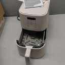 bella 4Qt Slim Air Fryer, Fits-anywhere Kitchenware, EverGood Ceramic Nonstick Coating, Adjustable Temperature, 6 Preset Cooking Options, 60 Min Auto Shutoff w Audible Tone, 3.3lb Capacity, Oat milk