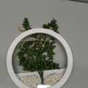 Der Rose 1 Pack Fake Plants Hanging Artificial Succulents Plants in White Pots for Living Room Bathroom Accessories Boho Wall Decor