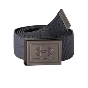 Under Armour Men's Stretch Webbing Belt, (025) Castlerock/Black/Black, One Size Fits Most