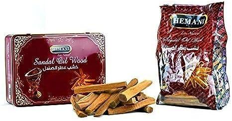 Hemani Sandal Oil Wood Box - 1000g - Sticks - 100% Natural Sandalwood Incense Sticks- Perfect for Prayer, Namaz, Ceremony, Meditation, Relaxation, Religion - Great as a Gift/Home Use - Aromatherapy Hemani Sandal Oil Wood Box - 1000g - Sticks - 100% Natural Sandalwood Incense Sticks- Perfect for Prayer, Namaz, Ceremony, Meditation, Relaxation, Religion - Great as a Gift/Home Use - Aromatherapy