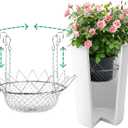 Adjustable Planter Insert for Pots Any Height,Plant Risers for Inside Pots,Fits The TOP Opening of The Flower Pot Opening 12-18" Wide,Wedding & Party Decor