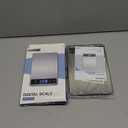 Food Scale - 15kg/33lb Digital Kitchen Scale with Full-View LCD Display, Grams and Ounces, Easy Clean Stainless Steel, 6 Units with Tare Function, Precise for Baking, Cooking & Meal Prep, Black (Non-Rechargeable-Black)