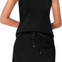 XIEERDUO Two Piece Skirt Sets for Women Summer Beach Vacation Outfits Mock Neck Tops Tennis Skirt Lounge Matching Sets XS