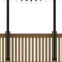 SINLEY 2 Pack 5Ft String Light Poles,Light Poles for Outside String Lights,Outdoor Light Poles with Fork,Metal Pole Stand for Patio,Backyard,Deck