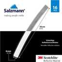 2 x Salzmann Reflective Stickers - Soft stickers for backpacks, bikes, helmets, strollers, etc. - Made with 3M Reflective Material (Green)