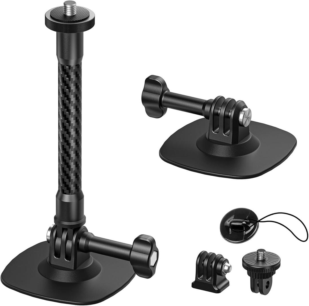 Flexible Adhesive Mount Compatible for Insta360 Helmet Mount X5 X4 X3 Ace Pro for Go Pro Hero Action Camera Base Kit for DJI Osmo Action Sports Camera Accessories Camera Mounts and Supports