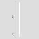 3 x White Birthday Candles for Cake Toppers - Best Gifts for Birthday, Wedding Decorations, Christmas, Valentine's Day, Mother's Day, Father's Day (24 Count, White)