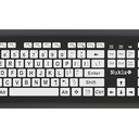 Magnus 325 | Wireless Large Print Full Size Computer Keyboard | High Contrast Black & White Keys | Soft Buttons | Ideal for Visually Impaired, Beginners and Seniors | Plug & Play