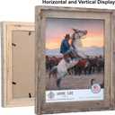 Rustic Barnwood Picture Frames 20x30 - Natural Reclaimed Wood Wall Hanging - Handcrafted Vintage Distressed, 1 3/4" Frame Width