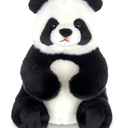  Panda Stuffed Animal -  Soft Plush Panda Bear Toy with Floppy Body and Weighted Bean Bags - Cuddly Bear Plush and Adorable Stuffed Animal Pandas for Kids and Babies
