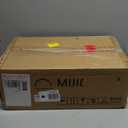 MIJIC 16" x 9" Wall Mount Bathroom Sink Rectangule Floating Sink Porcelain Ceramic White Bathroom Vessel Sink Left Hand Set