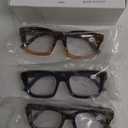 Stylish Reading Glasses for Women, Cheaters Eyeglasses, Oversized Blue Light Readers, Fashion Eye Glasses, +2.00