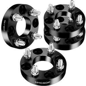 4x4 Golf Cart Wheel Spacers, 1 inch ATV 62mm Bore, 1/2" x20 Studs | Forged 6061-T6, 10.9 Grade Studs, Compatible with EZ GO EZGO Golf Carts Club Car Golf Carts