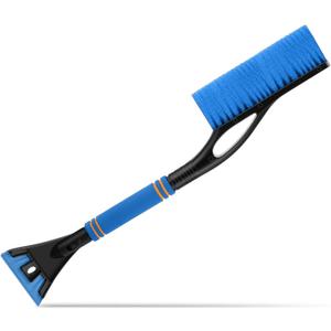 Baderke Snow Brush and Ice Scrapers for Car Windshield Detachable Window Snow Scrapers and Brush with Ergonomic Foam Grip Ice Removal Tool for Cars, Trucks, Suvs(Blue)