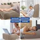 Tough Bison Leg Elevation Pillow - Inflatable Wedge Pillow for Sleeping Leg Pillows for Sleeping Portable Leg Pillow for Swelling, After Surgery, Blood Circulation