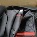 Deck Car Seat Covers, Black And Red