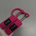 LAFENLIN TSA Approved Firearm Travel Case Locks, Gun Case Hard Pistol Cases Lock Gun Carrying Case Lock, Cut-Proof Case TSA Padlocks for Rifles/Revolver/Handgun/Camera Hard Cases (Pink-2 Pack)