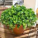 HyeFlora Artificial Plants for Outdoors Outside Spring Summer Decoration, 12 Bundles Faux Eucalyptus Leaves Stems Bulk Fake Greenery Branches Look Real UV Resistant for Home Porch Patio Planter Yard