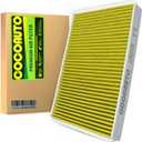 COCOAUTO Cabin Air Filter for 2017-2025 Audi Q7 Q5 A5 Quattro A4 Q8 A6 A7 A8 e-tron R8 SQ5 S5 S4 RS5, Fits 2019-2025 Porsche Cayenne, Replace 4m0819439a CF12211, With Aactivated Charcoal