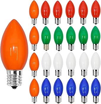 25 Pack C9 Led Bulbs 120V