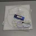 Retisee Desk Paper Lantern Lamp 10" x 6" Modern Table Rice Paper Lamps with 3 Color Japanese Style Gifts Oval Bedside Night Lantern Decoration for Bedroom Nightstand Living Room Office