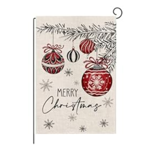 wyooxoo Christmas Garden Flag 12x18 Inch Double Sided Outside Christmas Decoration Snowman Xmas Outdoor Flag Farmhouse Seasonal Holiday Yard Flag (Color H)