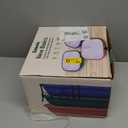 BABELIO 8'' Toddler Porcelain Plates with Silicone Suction Sleeves, Lead & BPA Free, Divided, Microwave & Dishwasher Safe, Stay Put, Suitable for Kids/Babies, 3 Pack (1-Blue/Grayish Purple/Silver Gray)