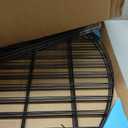 FOREHOGAR Metal Garden Fence 48in (H) x 12.7ft (L), 5 Panels + 6 Stakes Dog Fence Border Fence Animal Barrier, No Dig Garden Fencing for Yard Flower Bed Lawn Patio Outdoor, CTW4805 Black