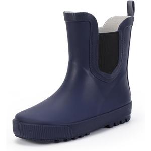 Hehainom Toddler Kids Rain Boots for Girls Boys Rain Shoes (Purple) 4