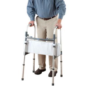Walker Rest Seat- Attachable Seat for Folding Walker Supports up to 250 lbs. 25" L x 8" W x 2 1/2" H