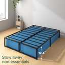 Zinus Lorelei 14 Inch Metal Platform Bed Frame, Steel Slat Support, No Box Spring Needed, Eco Friendly WonderBox(TM) Packaging, 12.4 Underbed Storage, Easy Assembly, Black, Queen