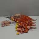 Artificial Eucalyptus Leaves Stem Bulk Fake Greenery Faux UV Resistant Sprays Silver Dollar Eucalyptus for DIY Wedding Bouquet Vase Floral Arrangement Decor (Orange, 3 Kinds)